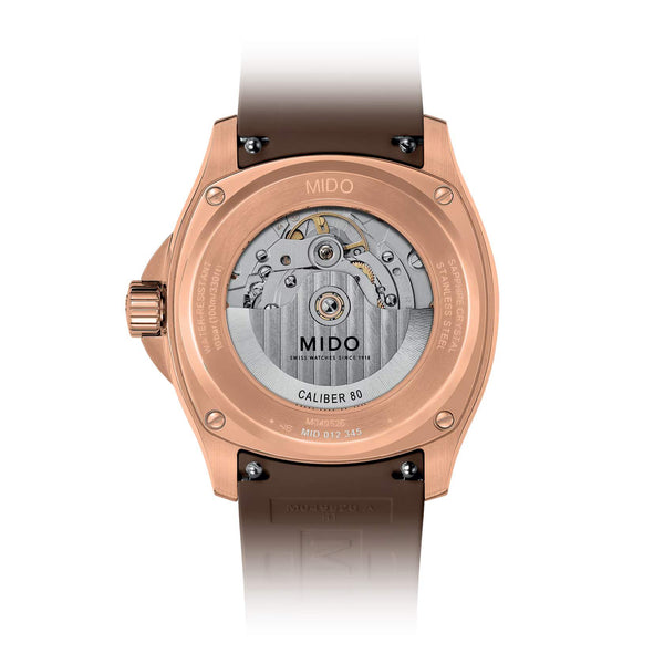 MIDO 美度 MULTIFORT 先鋒系列 TV Big Date PVD玫瑰金大日期窗腕錶 40mm M0495263729100