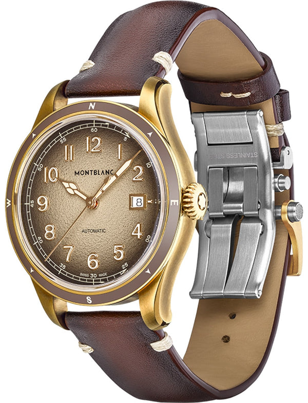 MontBlanc 萬寶龍 1858 系列 0 Oxygen 零氧青銅特別版日期顯示自動機械腕錶 41mm MB134339