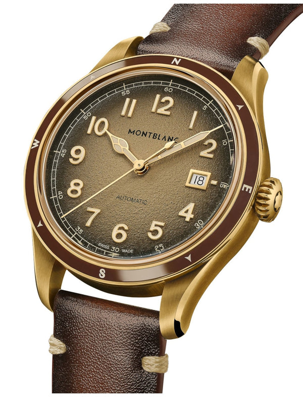 MontBlanc 萬寶龍 1858 系列 0 Oxygen 零氧青銅特別版日期顯示自動機械腕錶 41mm MB134339