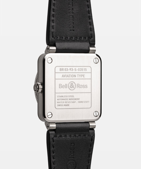 Bell & Ross 柏萊士 BR-03 GMT Black 兩地時區黑紅圈機械腕錶 42mm BR0393-BL-ST/SCA