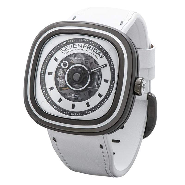 SEVENFRIDAY T系列 T1/05 WHITE T 45 X 45.6mm 全球限量 300 只
