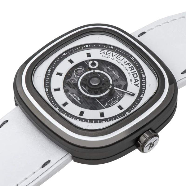 SEVENFRIDAY T系列 T1/05 WHITE T 45 X 45.6mm 全球限量 300 只