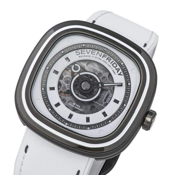 SEVENFRIDAY T系列 T1/05 WHITE T 45 X 45.6mm 全球限量 300 只