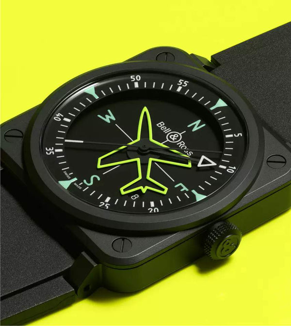 Bell & Ross 柏萊士 BR-03 GYROCOMPASS 陀螺羅盤 限量999枚 41mm BR03A-CPS-CE/SRB
