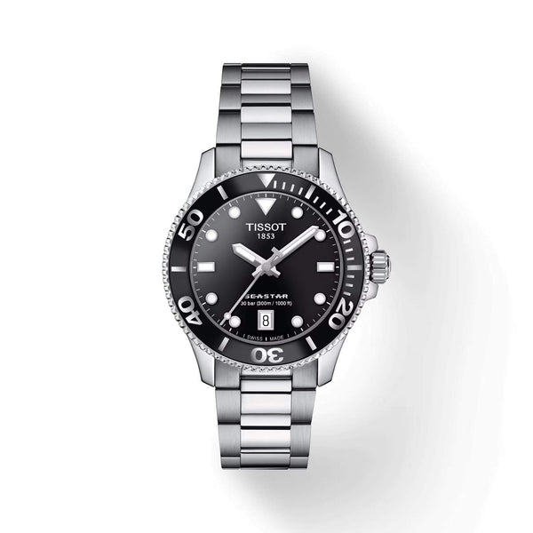 TISSOT SEASTAR 1000 天梭海星系列300米潛水石英錶 36mm T1202101105100