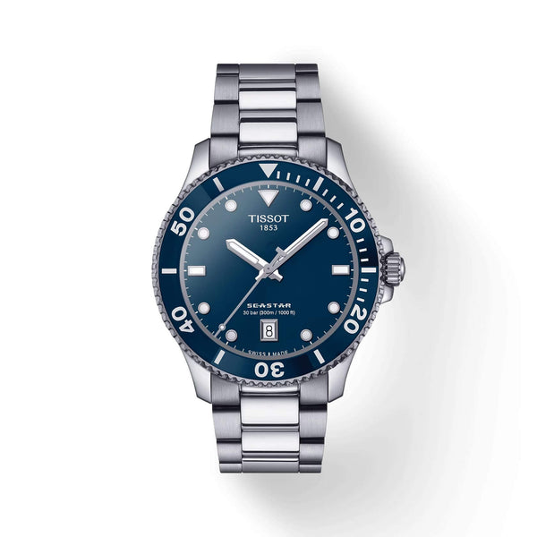 TISSOT SEASTAR 1000 天梭海星系列300米潛水石英錶 40mm T1204101104100