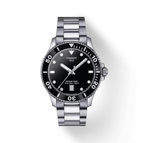 TISSOT SEASTAR 1000 天梭海星系列300米潛水石英錶 40mm T1204101105100