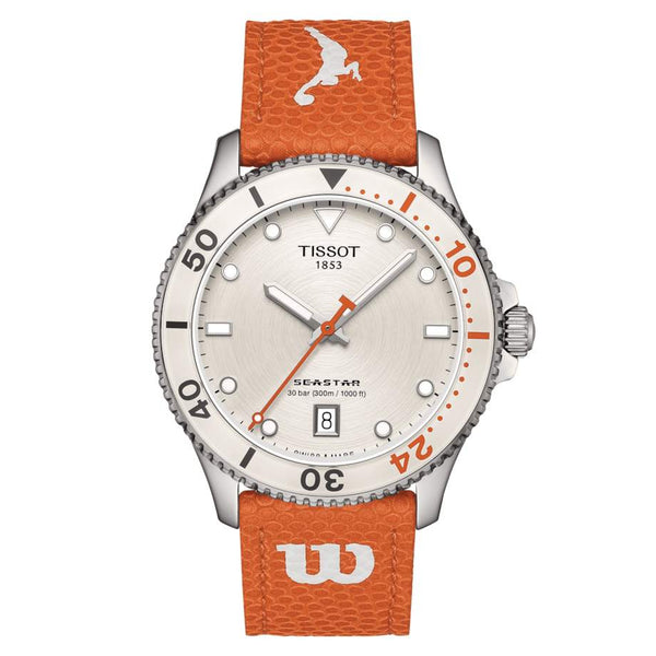 TISSOT 天梭 Seastar 海星系列300米WNBA威爾森美國女職籃特別版 40mm T1204101701100
