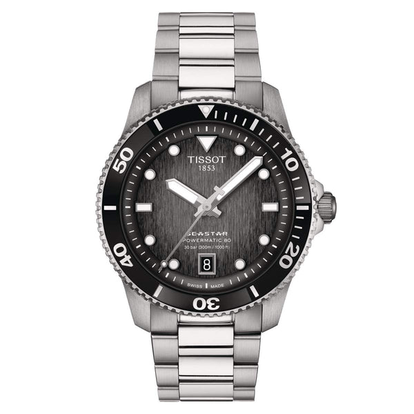 TISSOT 天梭 Seastar 1000 海星系列300米潛水機械腕錶 40mm T1208071105100