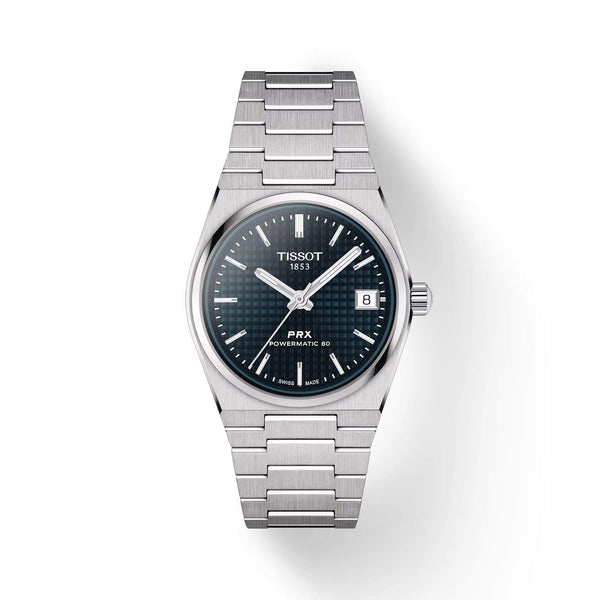 TISSOT 天梭 PRX 系列80小時自動款復古時尚機械腕錶 35mm T1372071104100
