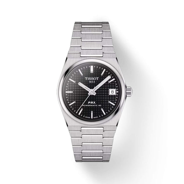 TISSOT 天梭 PRX 系列80小時自動款復古時尚機械腕錶 35mm T1372071105100