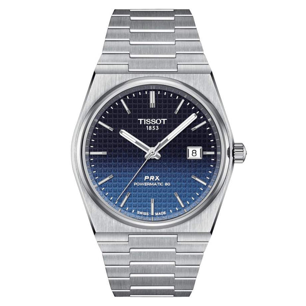 TISSOT 天梭 PRX 系列80小時自動機械腕錶漸變黑 40mm T1374071105101