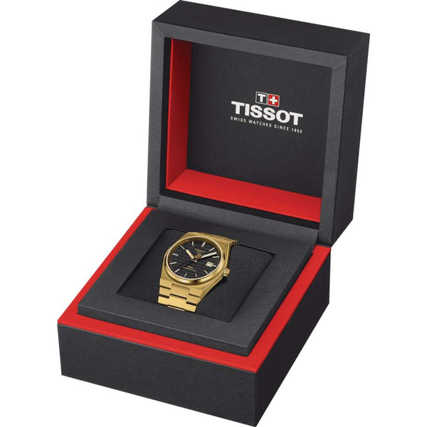 TISSOT 天梭 PRX 系列80小時自動款 Damian Lillard 聯名 PVD金色腕錶 40mm T1374073305100