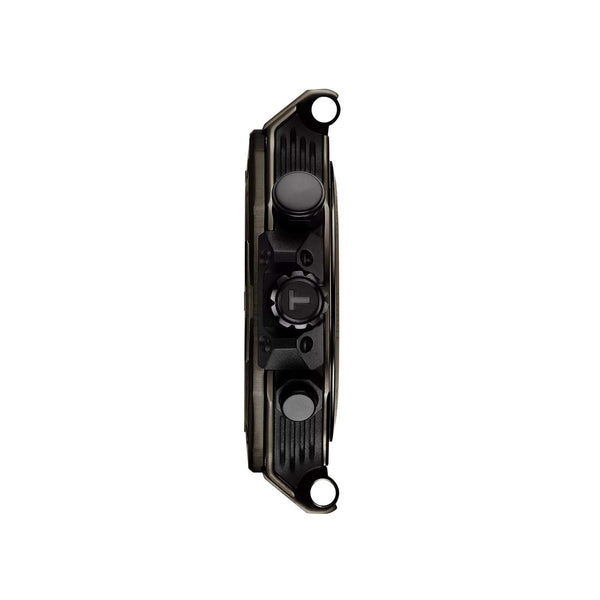 TISSOT 天梭 T-Race 競速運動系列三眼石英計時黑色PVD石英錶 45mm T1414173706102