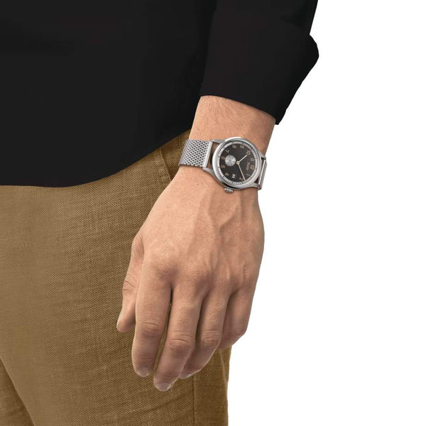 TISSOT 天梭 Heritage 1938 傳承系列復刻經典小秒針機械套裝錶 39mm T1424281108200