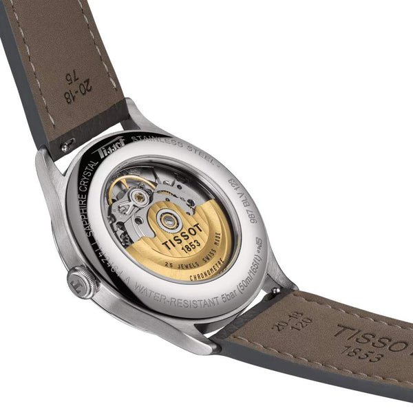 TISSOT 天梭 Heritage 1938 傳承系列復刻經典COSC天文台認證鮭魚面機械錶 39mm T1424641633200