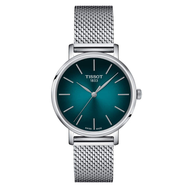 TISSOT 天梭 Everytime 系列簡約米蘭石英腕錶 40mm T1434101109100