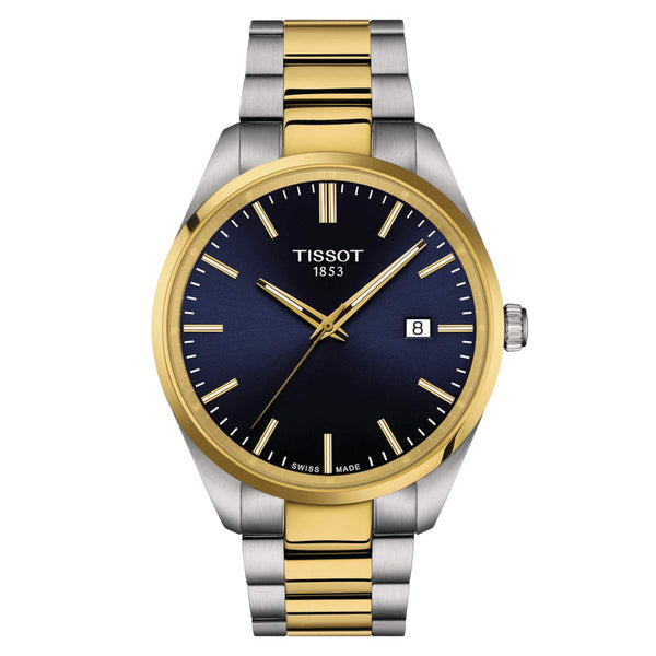 TISSOT 天梭 PR100系列 經典時尚黃金PVD石英男錶 40mm T1504102204100