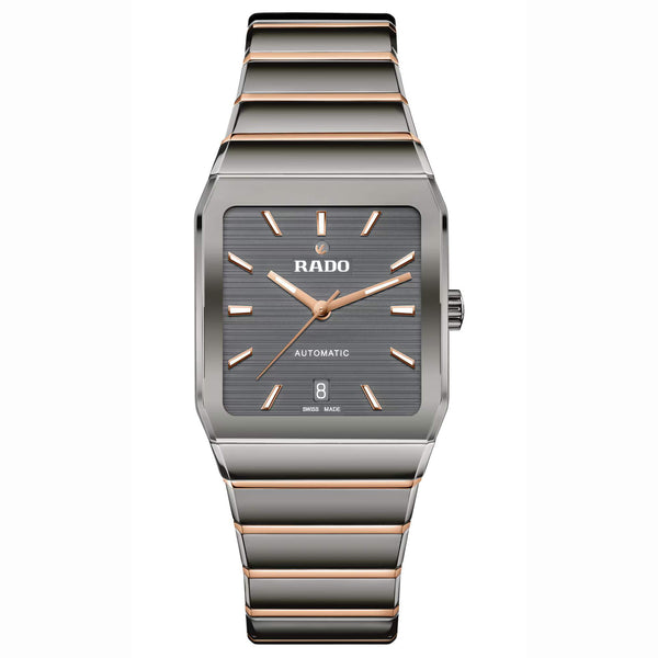 Rado 雷達錶 Anatom系列方形電漿高科技陶瓷機械腕錶 32.5mmx46.3mm R10203102