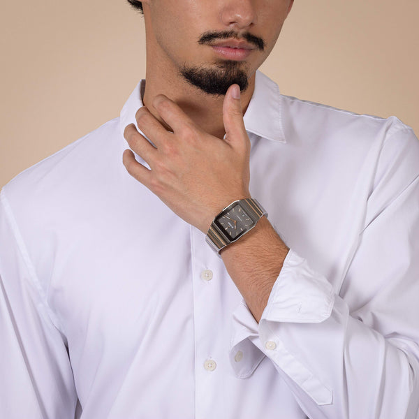 Rado 雷達錶 Anatom系列方形電漿高科技陶瓷機械腕錶 32.5mmx46.3mm R10203102