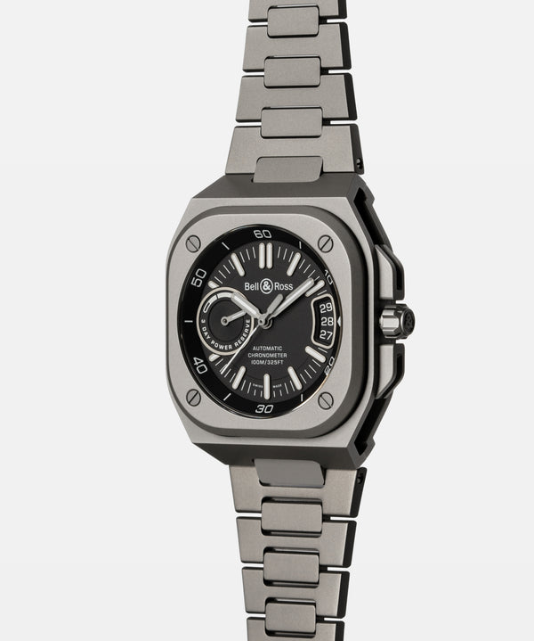 Bell & Ross 柏萊士 BR-X5 BLACK TITANIUM 自製機芯鈦金屬機械腕錶 41mm BRX5R-BL-TI/STI