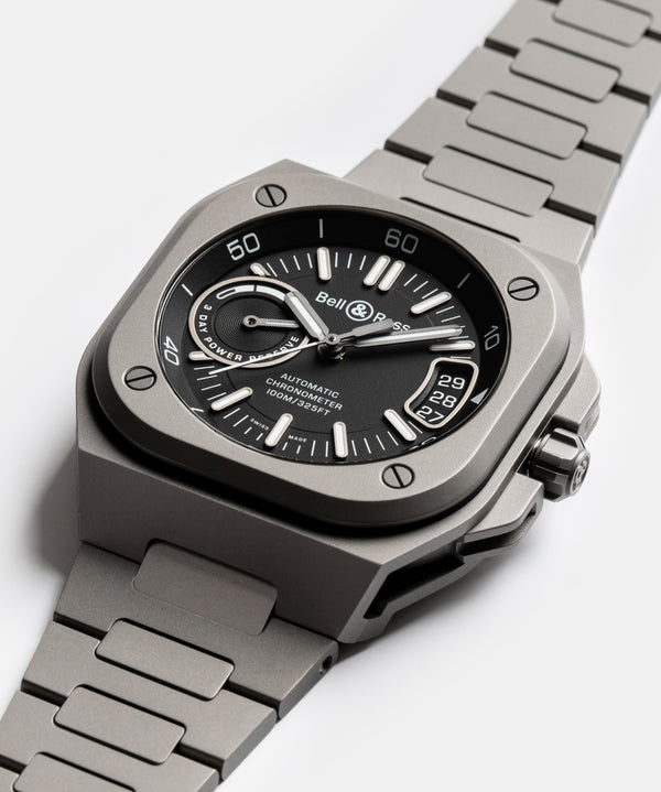 Bell & Ross 柏萊士 BR-X5 BLACK TITANIUM 自製機芯鈦金屬機械腕錶 41mm BRX5R-BL-TI/STI