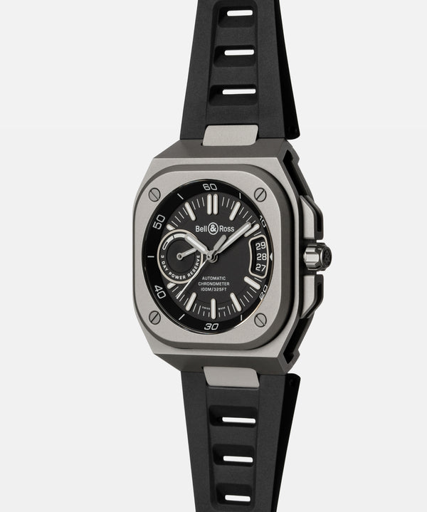 Bell & Ross 柏萊士 BR-X5 BLACK TITANIUM Rubber 自製機芯鈦金屬機械腕錶 41mm BRX5R-BL-TI/SRB