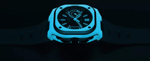 Bell & Ross 柏萊士 BR-X5 Blue Lum BRX5 夜光錶殼機械腕錶 41mm BRX5R-BLUM-TC/SRB
