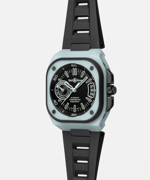 Bell & Ross 柏萊士 BR-X5 Blue Lum BRX5 夜光錶殼機械腕錶 41mm BRX5R-BLUM-TC/SRB
