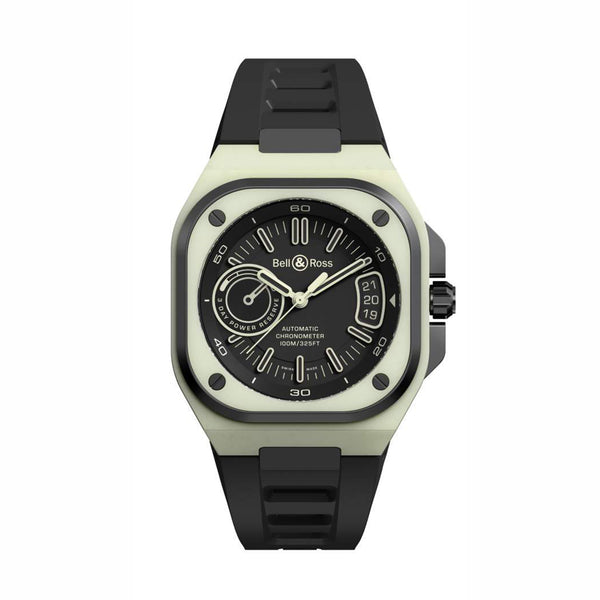 Bell & Ross 柏萊士 BR-X5 Green Lum BRX5 夜光錶殼腕錶 限量500支 41mm BRX5R-LUM-TC/SRB