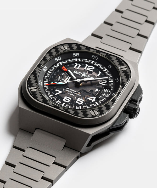 Bell & Ross 柏萊士 BR-X5 Racing 自製機芯鈦金屬碳纖維機械腕錶 41mm BRX5R-RAC-TI/STI