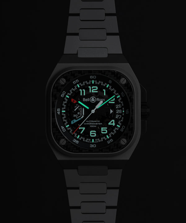 Bell & Ross 柏萊士 BR-X5 Racing 自製機芯鈦金屬碳纖維機械腕錶 41mm BRX5R-RAC-TI/STI