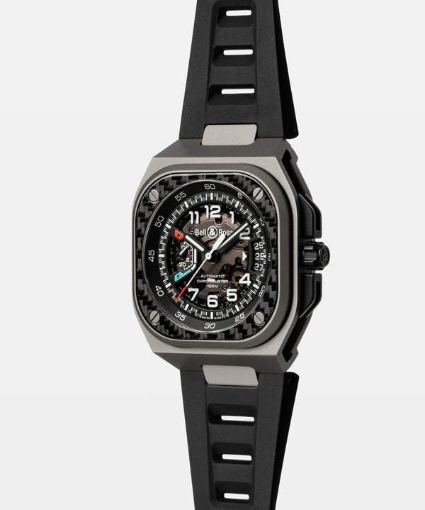 Bell & Ross 柏萊士 BR-X5 Racing 自製機芯鈦金屬碳纖維機械腕錶 41mm BRX5R-RAC-TI/SRB