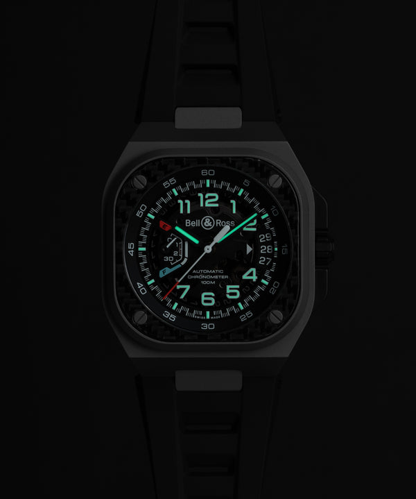 Bell & Ross 柏萊士 BR-X5 Racing 自製機芯鈦金屬碳纖維機械腕錶 41mm BRX5R-RAC-TI/SRB