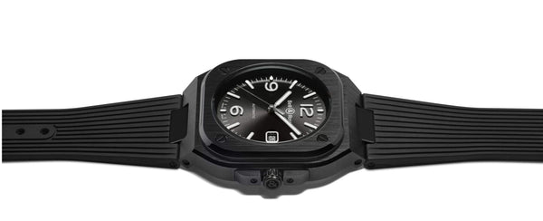 Bell & Ross 柏萊士 BR-05 BLACK CERAMIC Rubber 黑色陶瓷腕錶 41mm BR05A-BL-CE/SRB