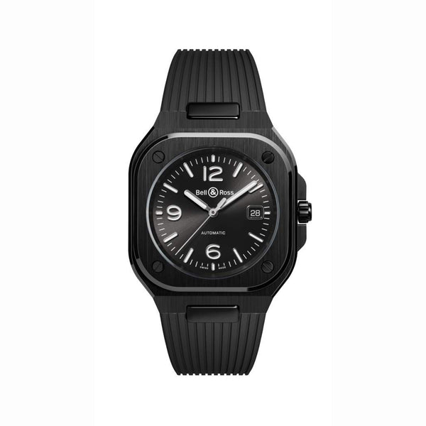 Bell & Ross 柏萊士 BR 05 BLACK CERAMIC Rubber 黑色陶瓷腕錶 41mm