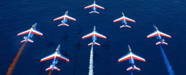 Bell & Ross 柏萊士 BR-05 法國巡邏兵飛行表演隊特別版計時自動腕錶 42mm BR05C-PAF-ST/SCA