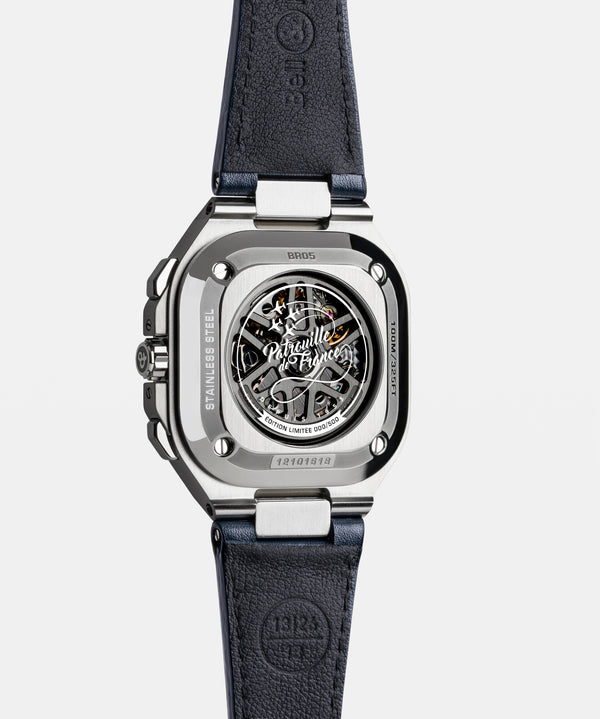 Bell & Ross 柏萊士 BR-05 法國巡邏兵飛行表演隊特別版計時自動腕錶 42mm BR05C-PAF-ST/SCA