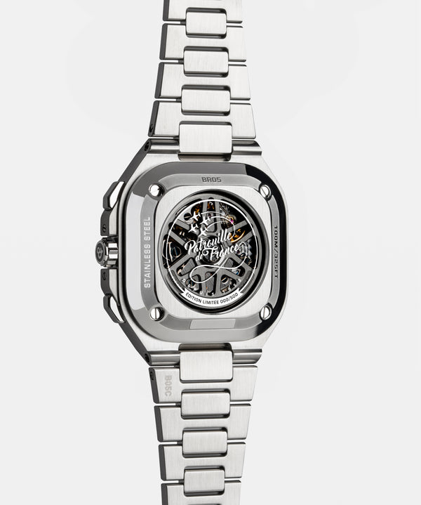 Bell & Ross 柏萊士 BR-05 法國巡邏兵飛行表演隊特別版計時自動腕錶 42mm BR05C-PAF-ST/SST