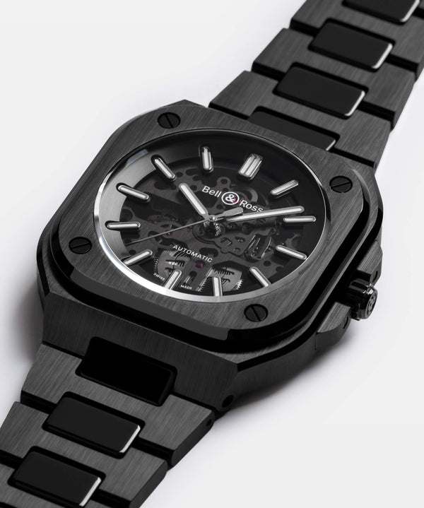 Bell & Ross 柏萊士 BR-05 SKELETON BLACK CERAMIC 黑色陶瓷鏤空腕錶 41mm BR05A-BL-SK-CE/SCE