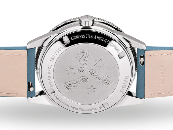 RADO 雷達錶 Captain Cook 庫克船長藍寶石刻度三條錶帶套組 37mm R32500718