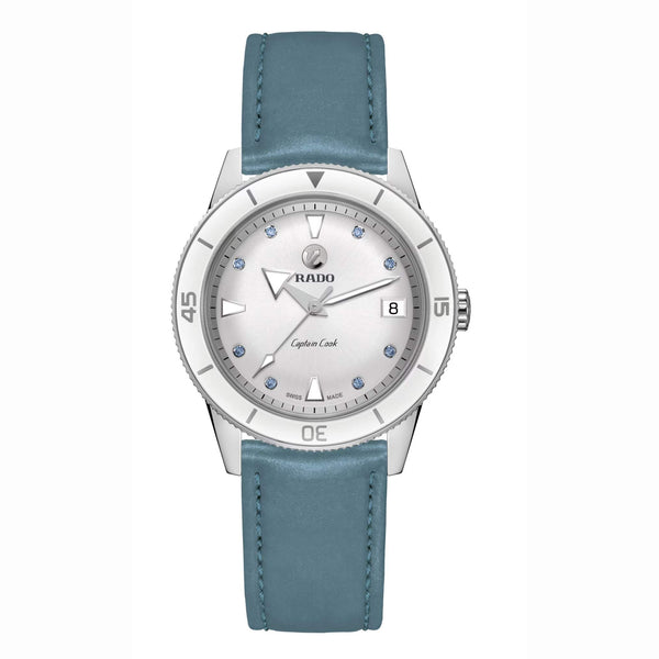 RADO 雷達錶 Captain Cook 庫克船長藍寶石刻度三條錶帶套組 37mm R32500718