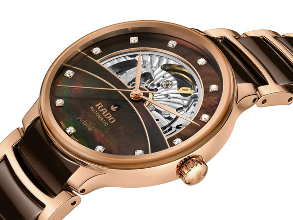 RADO 雷達錶 Centrix 晶萃系列開芯鏤空機械陶瓷腕錶 39.5mm R30028902