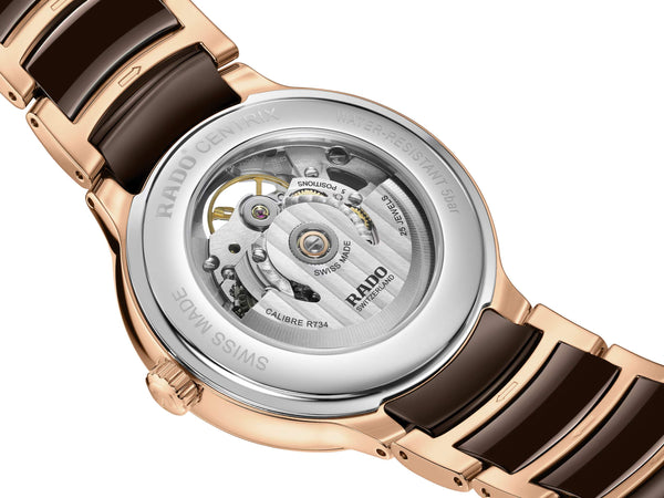 RADO 雷達錶 Centrix 晶萃系列開芯鏤空機械陶瓷腕錶 39.5mm R30028902