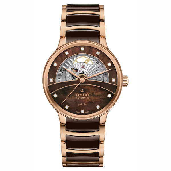 RADO 雷達錶 Centrix 晶萃系列開芯鏤空機械陶瓷腕錶 39.5mm R30028902