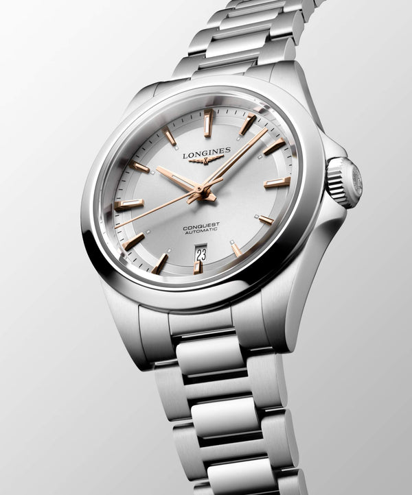 LONGINES 浪琴 Conquest 征服者系列優雅時尚運動腕錶 30mm L33204726