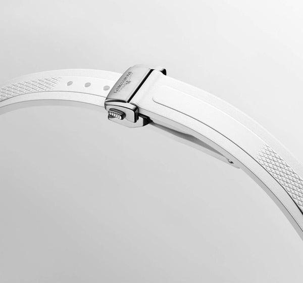 LONGINES 浪琴 Conquest 征服者系列珍珠母貝鑲鑽優雅時尚運動腕錶 34mm L34300879