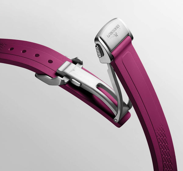 LONGINES 浪琴 Conquest 征服者系列不鏽鋼及18k玫瑰金優雅時尚運動腕錶 34mm L34305989