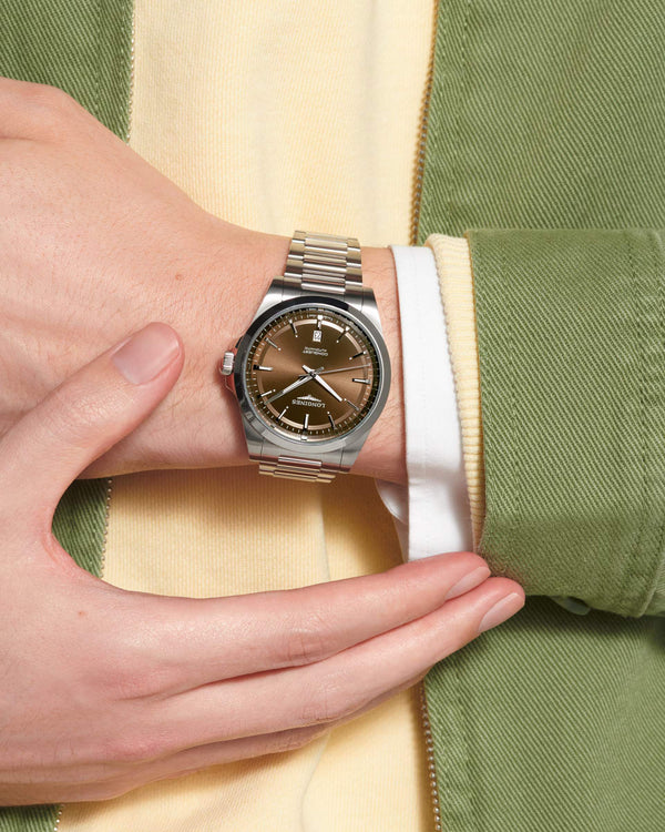 LONGINES 浪琴 Conquest 征服者系列咖啡色優雅時尚運動腕錶 41mm L38304626