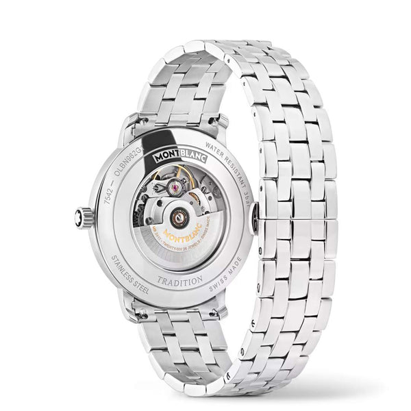 MontBlanc 萬寶龍 Tradtion 傳統系列白朗峰地形錶面自動腕錶 40mm 131275